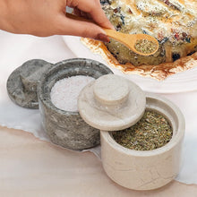 Load image into Gallery viewer, Stylish Marble Salt Cellar (Set of 2), Trinket Box Kitchen Décor Salt Pepper Bowls
