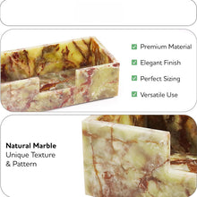Load image into Gallery viewer, Radicaln Marble Tissue Box Cover Rectangle for Bathroom &amp; Office Desk 10 in Handmade,Tissue Holder for Bathroom &amp; Vanity Counter Decor, Napkin Holder, Felt Base Protection, Gift Ready
