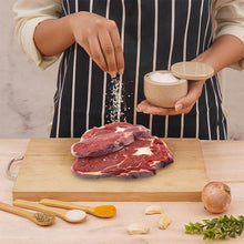 Load image into Gallery viewer, Marble Salt Cellar Small with Magnetic Lid  Handmade Kitchen Salt &amp; Spice Container
