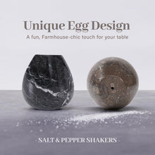 Load image into Gallery viewer, Salt and Pepper Egg Shape Set Of 2
