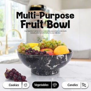 Fruit Dish 10" Design C Black