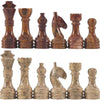 Marble Red & Coral Premium Quality Chess Game Figures