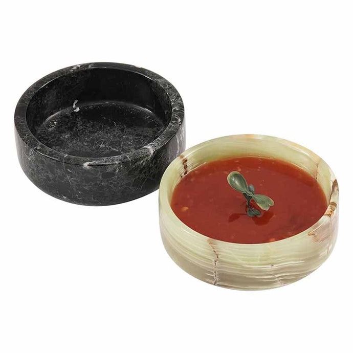 Handmade Marble Sauce Cups  Radicaln  Cups - Dipping Bowl Cup Set
