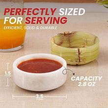 Load image into Gallery viewer, Handmade Marble Sauce Cups  Radicaln  Cups - Dipping Bowl Cup Set
