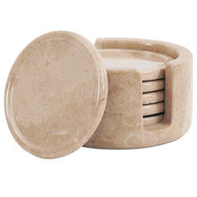 Load image into Gallery viewer, Marble Kitchen Coaster Set With Holder
