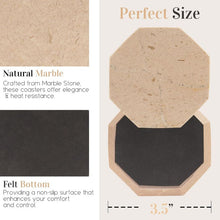 Load image into Gallery viewer, Marble Set of 6 Kitchen Star Coaster Plates
