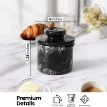 Load image into Gallery viewer, Marble Butter Dish - Butter Crock
