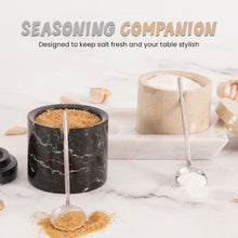 Load image into Gallery viewer, Stylish Marble Salt Cellar with Tray, Trinket Box Kitchen Décor Salt Pepper Bowls
