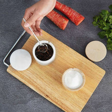 Load image into Gallery viewer, Stylish Marble Salt Cellar with Tray, Trinket Box Kitchen Décor Salt Pepper Bowls
