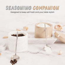 Load image into Gallery viewer, Stylish Marble Salt Cellar with Tray, Trinket Box Kitchen Décor Salt Pepper Bowls
