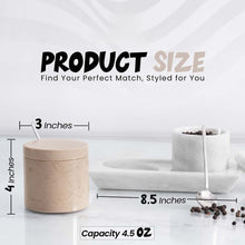 Load image into Gallery viewer, Stylish Marble Salt Cellar with Tray, Trinket Box Kitchen Décor Salt Pepper Bowls
