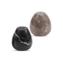 Load image into Gallery viewer, Radicaln Marble Salt and Pepper Shakers Set of 2 Egg Shape Luxury Natural Marble Spice Shaker Set for Kitchen &amp; Dining Table Decor
