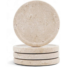 Load image into Gallery viewer, Premium Marble Depth Design Coaster Plates Set of 4 Luxury Table Coasters, Marble Coasters
