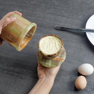 Handmade Marble Butter Dish - Butter Crock