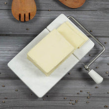 Load image into Gallery viewer, Handmade Marble Cheese Slicer-Cutting Board with Wire
