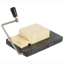 Load image into Gallery viewer, Handmade Marble Cheese Slicer-Cutting Board with Wire
