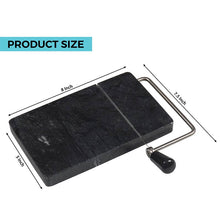 Load image into Gallery viewer, Handmade Marble Cheese Slicer-Cutting Board with Wire
