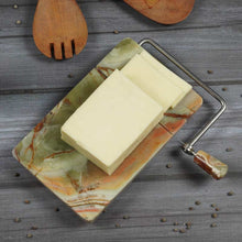 Load image into Gallery viewer, Handmade Marble Cheese Slicer-Cutting Board with Wire
