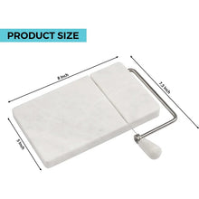 Load image into Gallery viewer, Handmade Marble Cheese Slicer-Cutting Board with Wire

