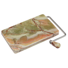 Load image into Gallery viewer, Handmade Marble Cheese Slicer-Cutting Board with Wire
