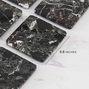 coaster set_marble coaster_cup coaster_Black Coaster