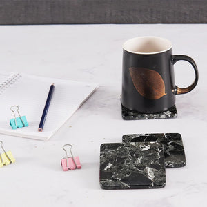 coaster set_marble coaster_cup coaster_Black Coaster