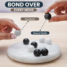 Load image into Gallery viewer, Marble Tic Tac Toe Game Set Handmade Strategy Board Games for Coffee Table Decor

