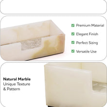 Load image into Gallery viewer, Radicaln Marble Tissue Box Cover Rectangle for Bathroom &amp; Office Desk 10 in Handmade,Tissue Holder for Bathroom &amp; Vanity Counter Decor, Napkin Holder, Felt Base Protection, Gift Ready
