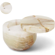 Load image into Gallery viewer, Marble Salt Cellar Small with Magnetic Lid  Handmade Kitchen Salt &amp; Spice Container
