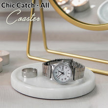 Load image into Gallery viewer, Premium Marble Depth Design Coaster Plates Set of 4 Luxury Table Coasters, Marble Coasters
