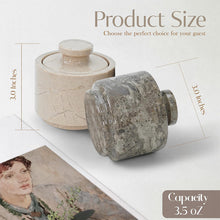 Load image into Gallery viewer, Stylish Marble Salt Cellar (Set of 2), Trinket Box Kitchen Décor Salt Pepper Bowls
