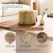Load image into Gallery viewer, Marble Mini Napkin Holder, 3" x 4" Inch Natural Stone Upright Holder for Paper Napkins on Kitchen Counter, Dining Table or Home Bar, Halloween Cocktail Bar
