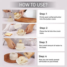 Load image into Gallery viewer, Luxury Marble Butter Dish with Lid Premium Natural Marble Butter Keeper for Kitchen &amp; Dining Table Elegant Butter Storage Container
