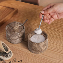 Load image into Gallery viewer, Salt Cellar Set of 2 with Spoon Premium Kitchen Tabletop Salt &amp; Spice Accessory
