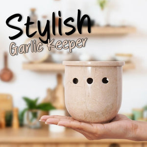 garlic storage, garlic container , garlic holder