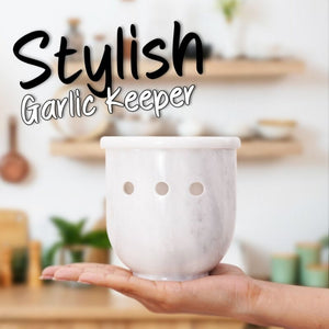 garlic storage, garlic container , garlic holder