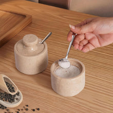 Load image into Gallery viewer, Salt Cellar Set of 2 with Spoon Premium Kitchen Tabletop Salt &amp; Spice Accessory
