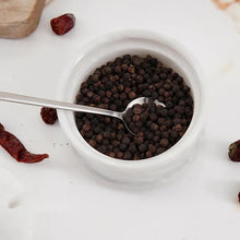 Load image into Gallery viewer, Radicaln Salt Cellar Marble salt jar with lid and serving spoon
