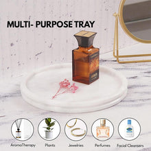 Load image into Gallery viewer, marble serving tray, bathroom tray, coffee table tray, decorative tray
