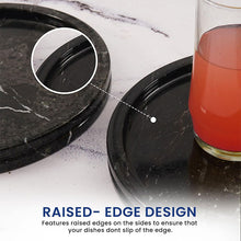 Load image into Gallery viewer, marble serving tray, bathroom tray, coffee table tray, decorative tray
