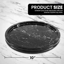 Load image into Gallery viewer, marble serving tray, bathroom tray, coffee table tray, decorative tray
