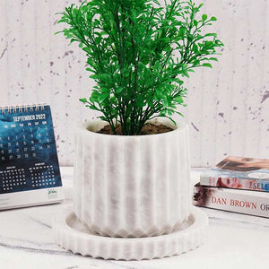 planter, indoor planter, marble planter, home decor
