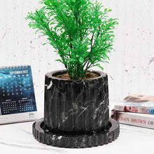 Load image into Gallery viewer, planter, indoor planter, marble planter, home decor

