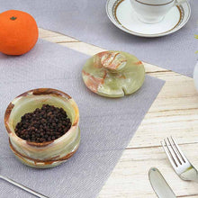 Load image into Gallery viewer, Radicaln Salt Cellar Marble salt jar with lid and serving spoon
