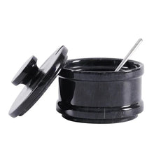 Load image into Gallery viewer, Radicaln Salt Cellar Marble salt jar with lid and serving spoon
