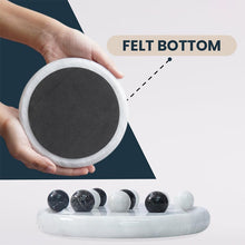 Load image into Gallery viewer, Marble Tic Tac Toe Game Set Handmade Strategy Board Games for Coffee Table Decor
