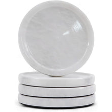 Load image into Gallery viewer, Premium Marble Depth Design Coaster Plates Set of 4 Luxury Table Coasters, Marble Coasters
