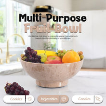 Load image into Gallery viewer,  serving bowl, decorative bowl , marble fruit bowl
