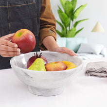 Load image into Gallery viewer,  serving bowl, decorative bowl , marble fruit bowl
