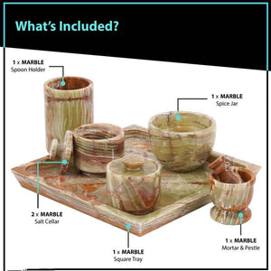 New Square Tray Set 10" with Accessories